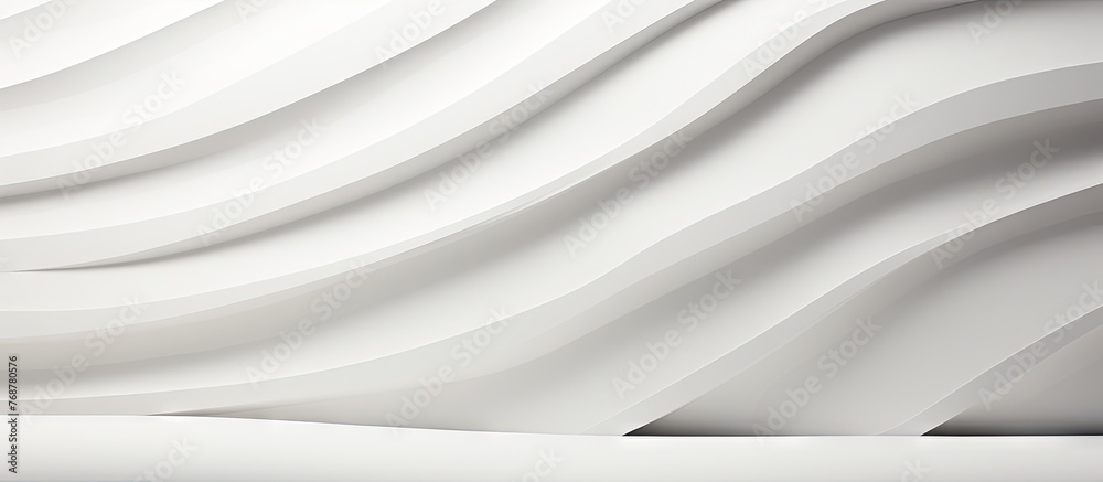 Aufkleber abstract close-up of a white wall featuring a unique curved design for background or texture use