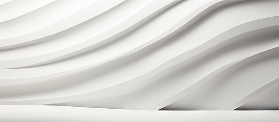 Abstract close-up of a white wall featuring a unique curved design for background or texture use