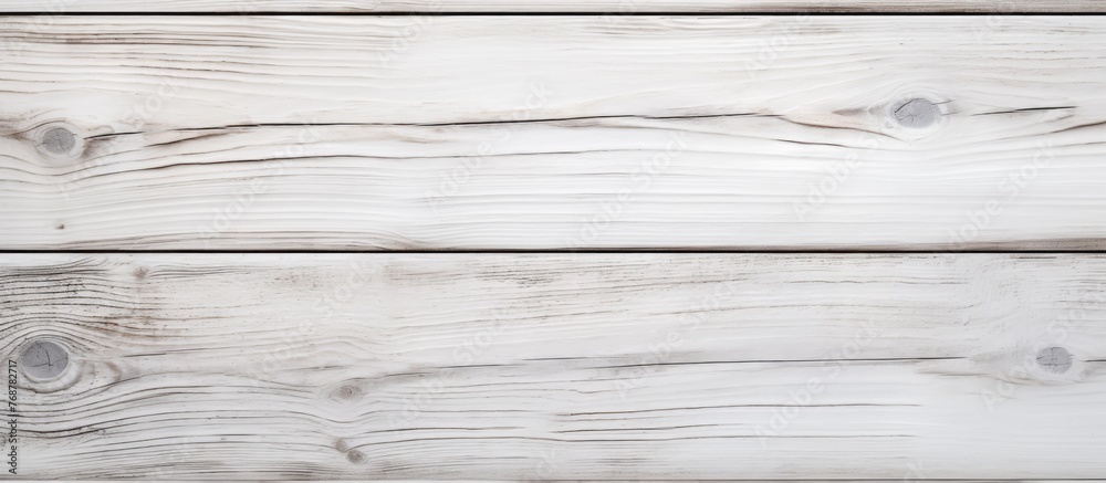 Poster a detailed view showing a wooden table with a smooth surface painted in white, ideal for backgrounds