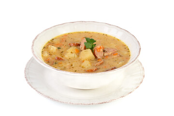 Sour soup, żurek, traditional polish soup