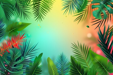 Fototapeta na wymiar tropical palm tree