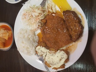 pork cutlet with rice