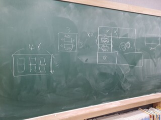 back to school on blackboard