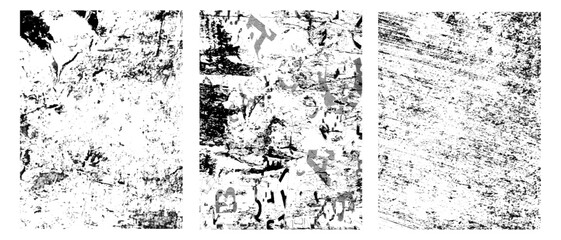 Vector collection of grunge textures background dust overlay distress, old damage Dirty grainy and scratches.