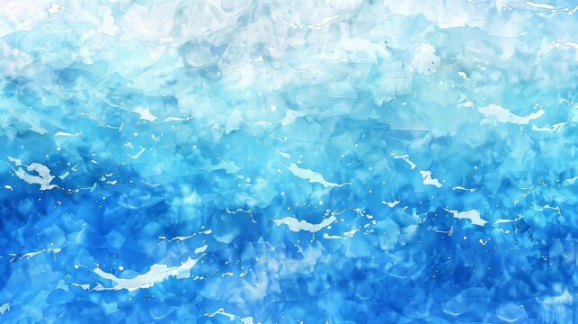 Abstract Blue Water Water color Background Texture