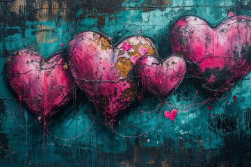 Love graffiti on the wall