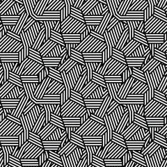 Seamless striped pattern, geometric print
