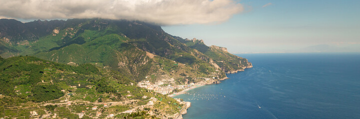 Obraz premium Amalfi Coast, Italy. Banner Web.