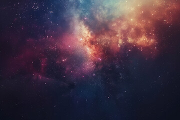 Fototapeta na wymiar Deep hues of a cosmic nebula bring the wonders of the universe to life.