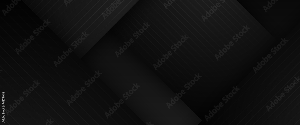 Wall mural black vector gradient abstract banner design. graphic design element modern style concept for backgr