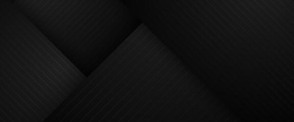 Black vector abstract geometrical shape modern banner. For website, banners, brochure, posters, flyer, card, and cover