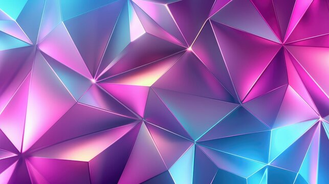 Neon triangle, light magenta and light cyan technology background wallpaper