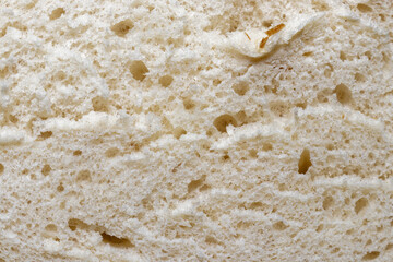 White bread slice texture