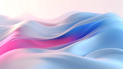 Fototapeta premium Digital pink blue fantasy curve abstract graphic poster web page PPT background