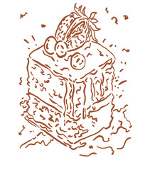 Ilustraton stamp food design icons decoration ice cream rice 