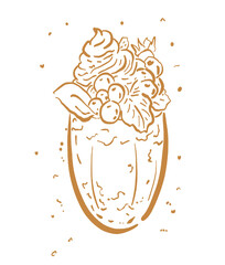Ilustraton stamp food design icons decoration ice cream rice 