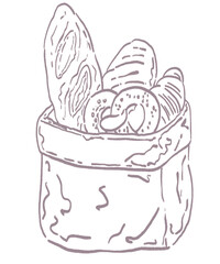 Ilustraton stamp food design icons decoration ice cream rice 