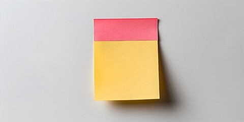 A Sticky Note Reminder for Big Dreams and Motivational Memos on a Clean White Background with Copy Space