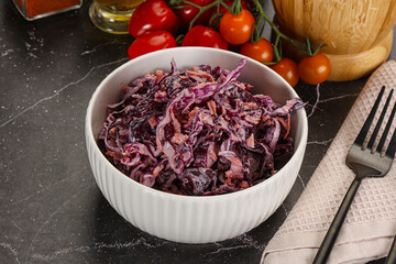 Coleslaw salad with cabbage and carrot