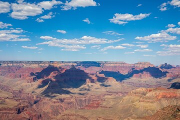 Fototapeta na wymiar Grand Canyon from a scenic overlook, situated in a remote region of the American Southwest
