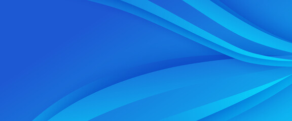 Blue vector minimalist simple abstract geometric banner. Graphic design element modern style concept for background, banner, flyer, card, wallpaper, cover, or brochure