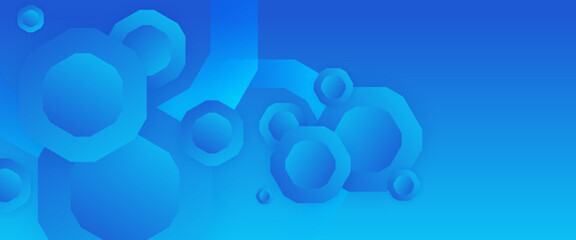 Blue vector gradient abstract banner design. Graphic design element modern style concept for background, banner, flyer, card, wallpaper, cover, or brochure