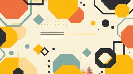 Inspired by the precise architecture of beehives, this abstract geometric pattern marries the warm tones of honey with the clean lines of minimalist design.