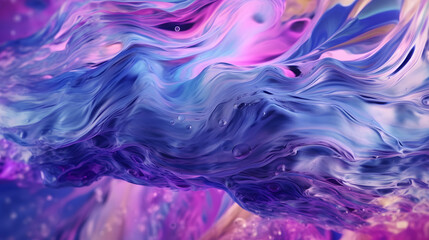 Obraz premium Art purple blue swirl holographic abstract graphic poster web page PPT background