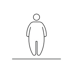 Standing human figure icon. Public information symbol modern, simple, vector, icon for website design, mobile app, ui. Vector Illustration