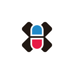 no drugs cross symbol icon vector