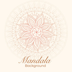 Luxurious mandala pattern background, circular pattern vector design