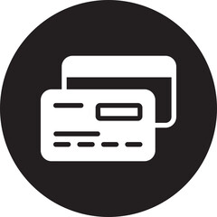 credit cards glyph icon