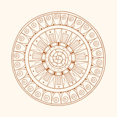 Luxurious mandala pattern background, circular pattern vector design