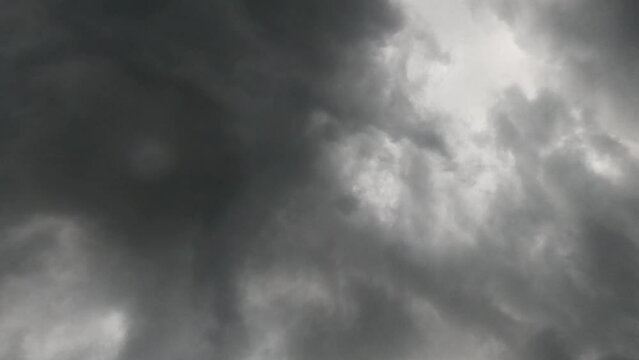 Footage of stormy clouds motion