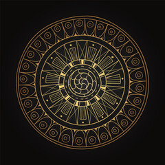 Luxurious mandala pattern background, circular pattern vector design