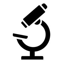 microscope glyph icon