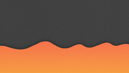Fundo banner site, apresentação. Fundo cinza texturizado com faixa em onda laranjada sombreada. Tela, fundo de tela, proteção de tela, colorido brilhante moderno