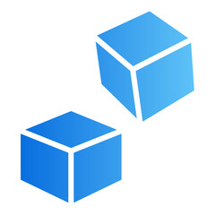 cube gradient icon