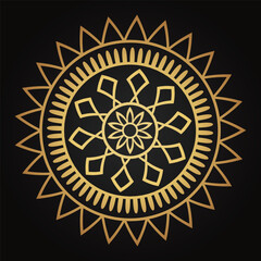 Luxurious mandala pattern background, circular pattern vector design