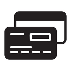 credit cards glyph icon