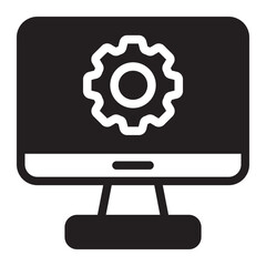 computer glyph icon