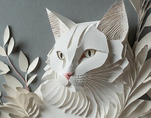 Cat Paper art
