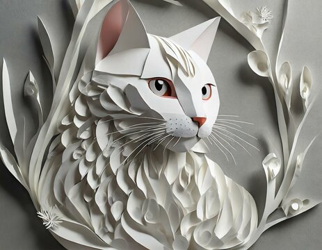 Cat Paper art