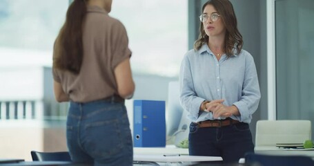 Lecturer, handshake and meeting student in classroom, greeting and research in education in university. Women, mentor and seminar for learning or coaching, teaching and development on campus in city