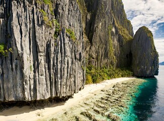 Tropical Shimizu Island and paradise beach, El Nido, Palawan, Philippines. Tour A Route. 