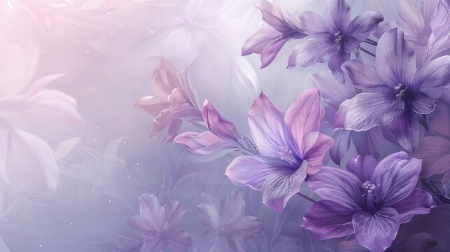 pastel gradient background with overlay blending mode, seamlessly blending a soft lavender gradient with a delicate floral pattern for an elegant look.