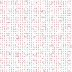 pattern of coloured letters