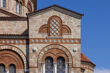 Obraz premium Hagia Triada Cathedral, Holy Trinity Greek Orthodox church, Athens, Piraeus, Greece