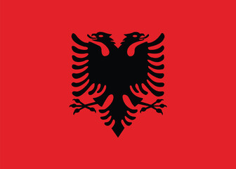 National Flag of Albania, Albania sign, Albania Flag