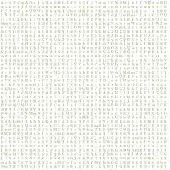 pattern of coloured letters